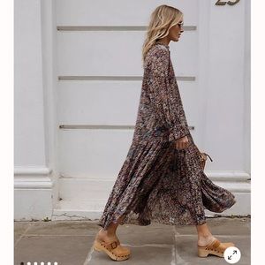 Free People floral maxi dress sz S